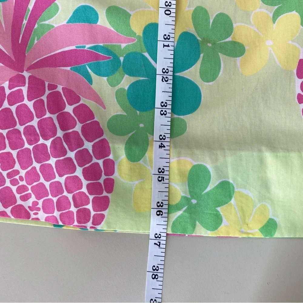 Vintage Lilly Pulitzer Pineapple Tropical Print Strapless Midi Dress 6 - Picture 8 of 8